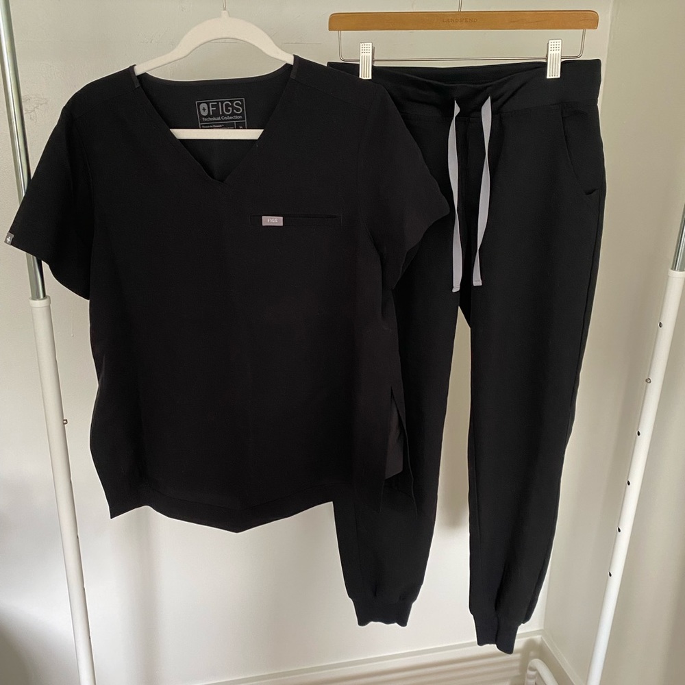 FIGS scrub pants zamora jogger size S black